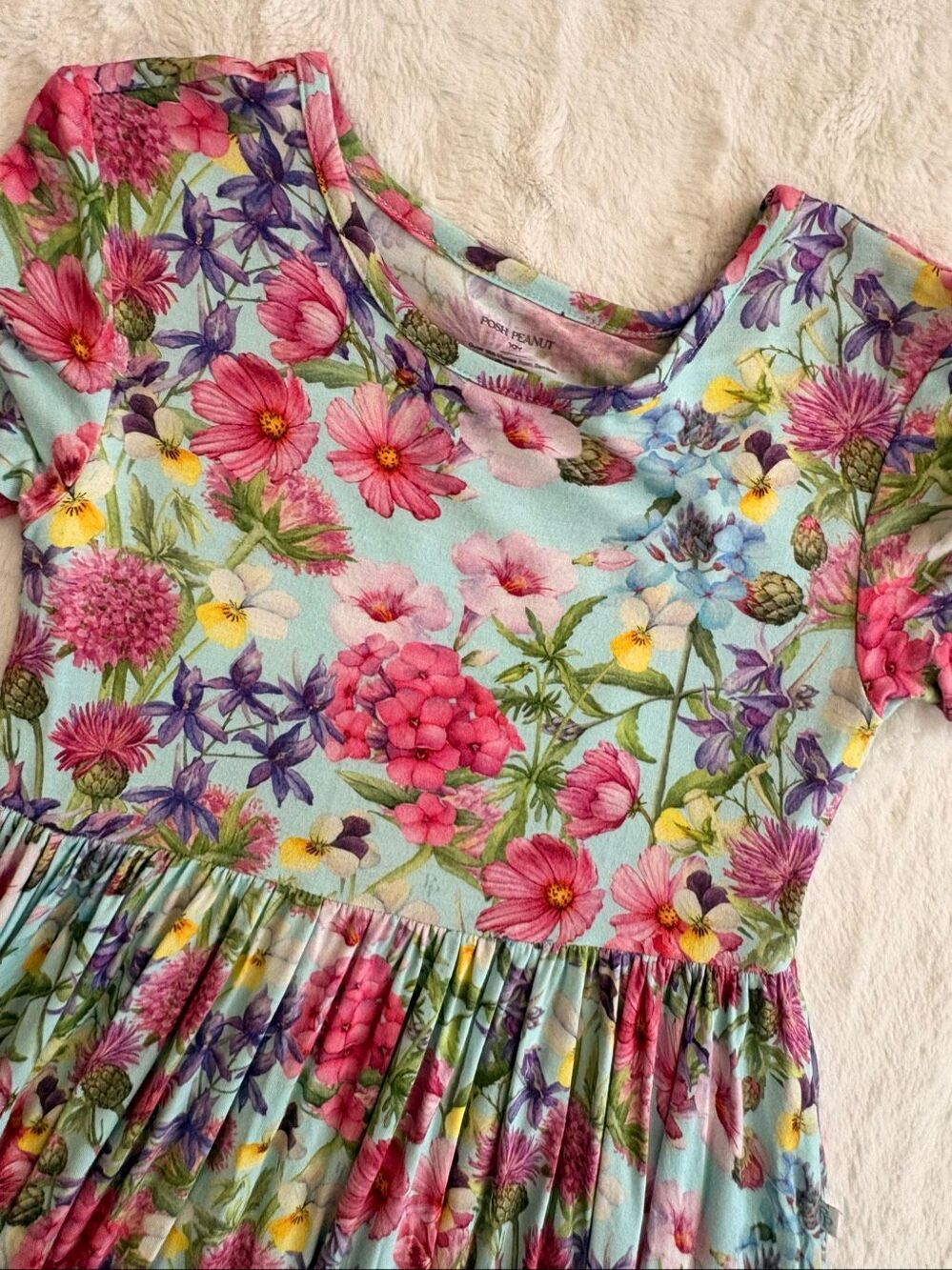 Posh Peanut Girls floral dress size 12